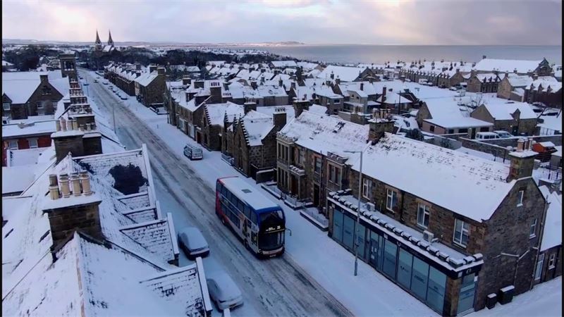 Buckie in the Snow